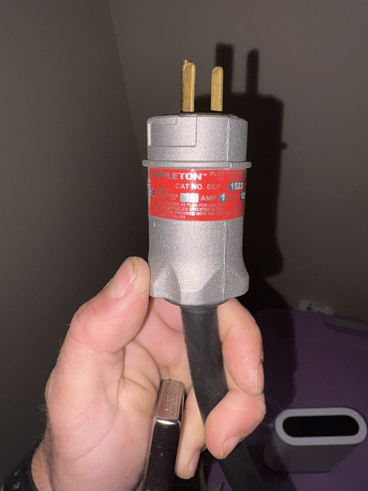 NIB - Appleton - ECP1523 - 2W-3P Plug