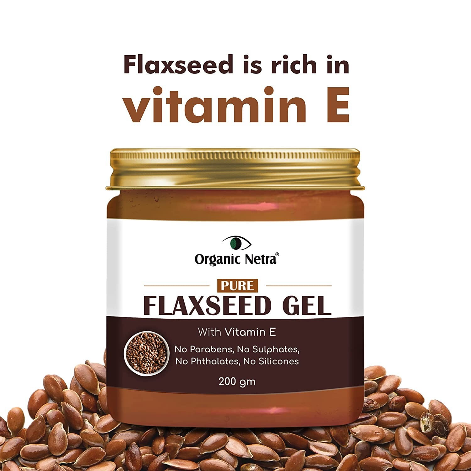Certified Pure Original Flaxseed Gel For Curly Hair Nourishing Face Skin 200gm