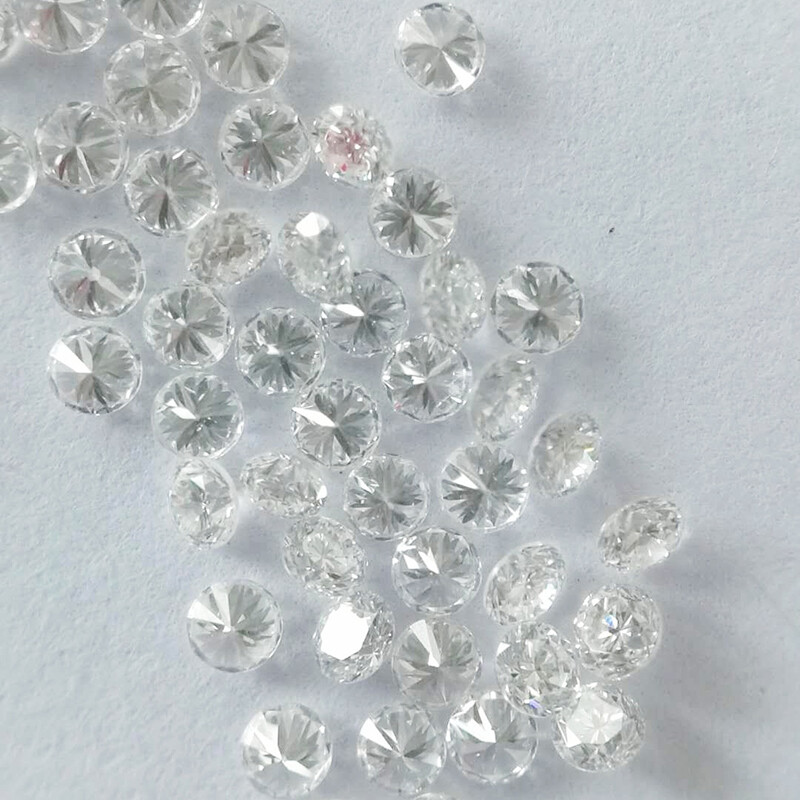 7 Pieces 3.20 mm White CVD LAB Created Diamonds TCW 1.00, DEF , VVS For  Jewelry