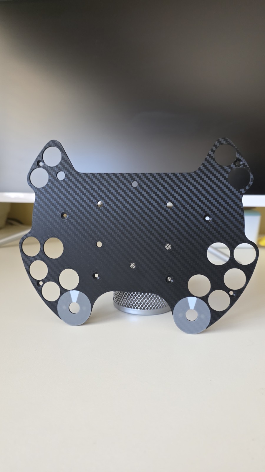 Fanatec Podium Buttom Module Carbon Style Replacement Plate PBME