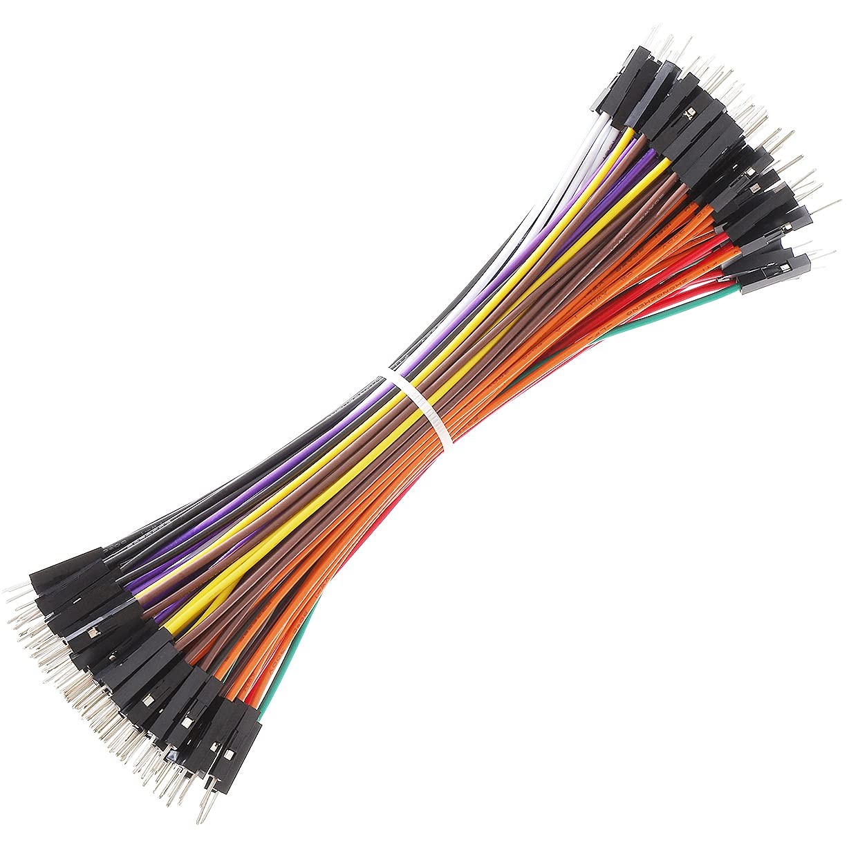 120 PCS Breadboard Jumper Wires 20AWG Male to Male Cable M/M 15cm 10 Colors