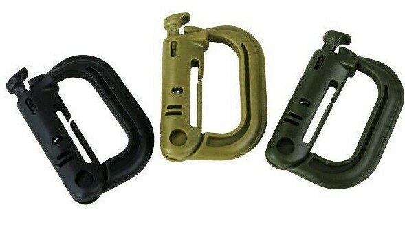 Rapid Locks Army Karabiner Clip  Military MOLLE  Forces Airsoft  Carabina