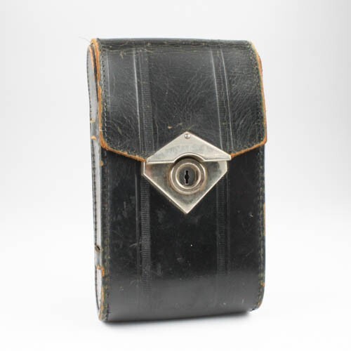 Unbranded - Brown Leather Case Bag for Folding Camera 6.75" x 1.5" x 4"