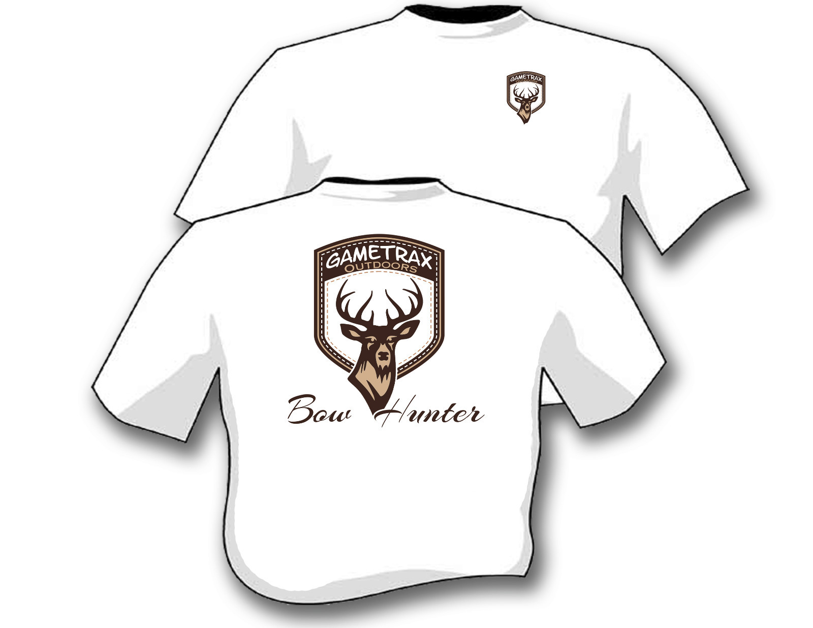 Gametrax Outdoors Bowhunting t shirt,compound bow,antlers,arrow,bowhunter