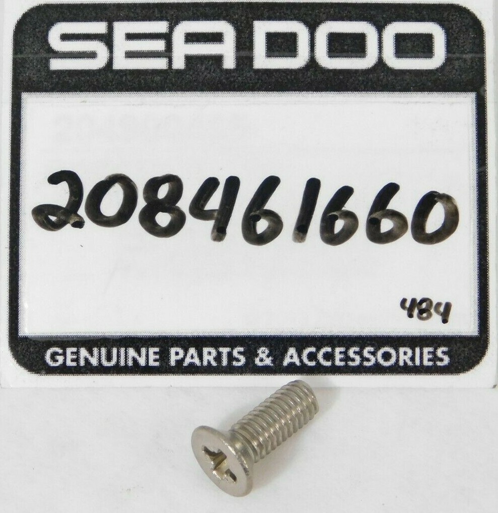 1 NEW Genuine Ski-Doo Stainless Countersunk Phillips Head Screw OEM 208461660