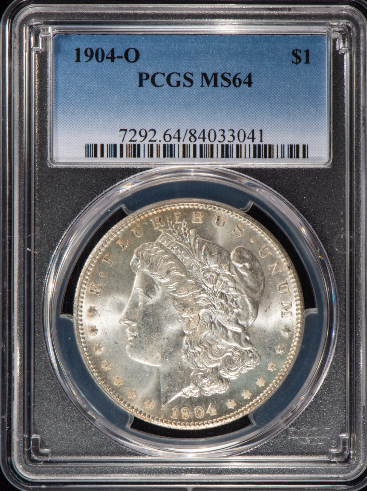 1904-O Morgan Silver Dollar MS 64 Full Reverse Toning