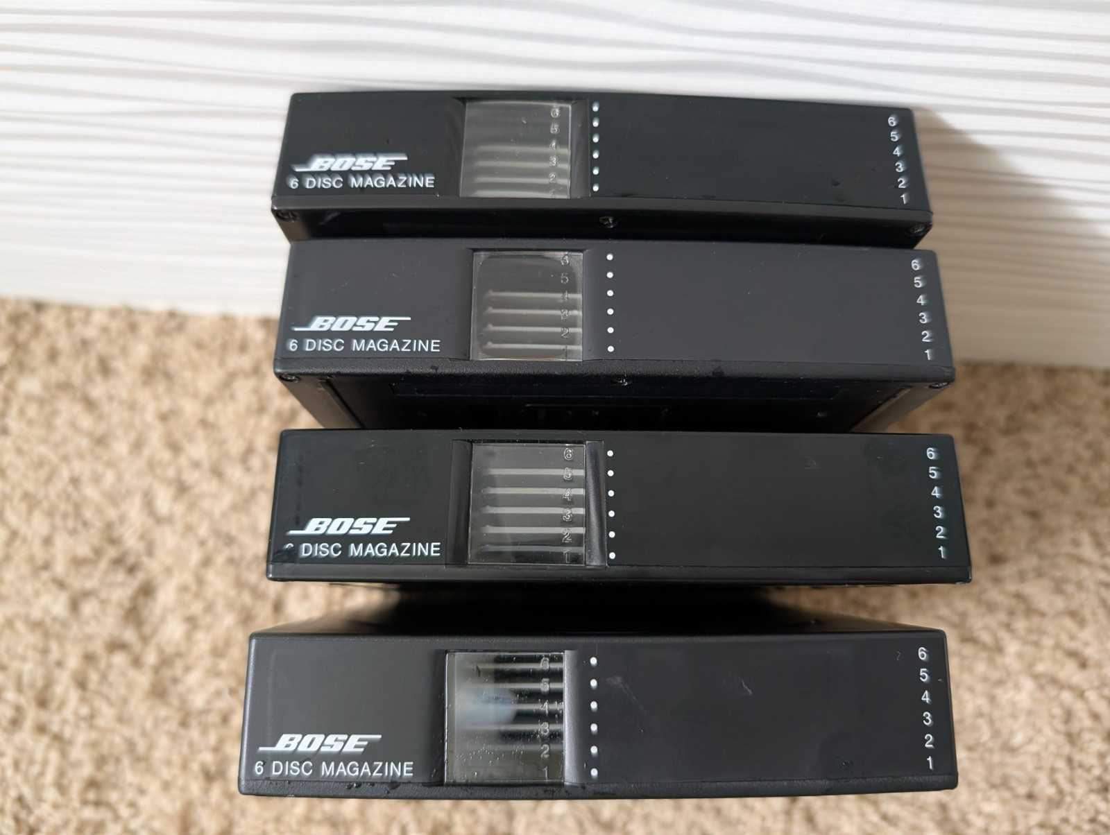Lot Of 4 Bose 6 Disc Magazine A289 CD for Bose Lifestyle LS-20 LS-25 LS-30 LS-50