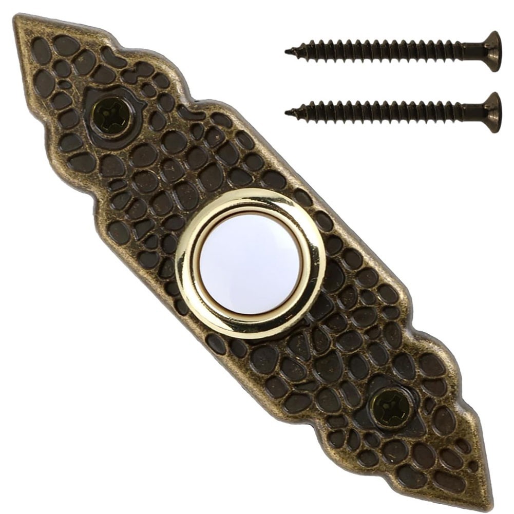 Replacement Wired Doorbell Button Bronze for Residential Commercial