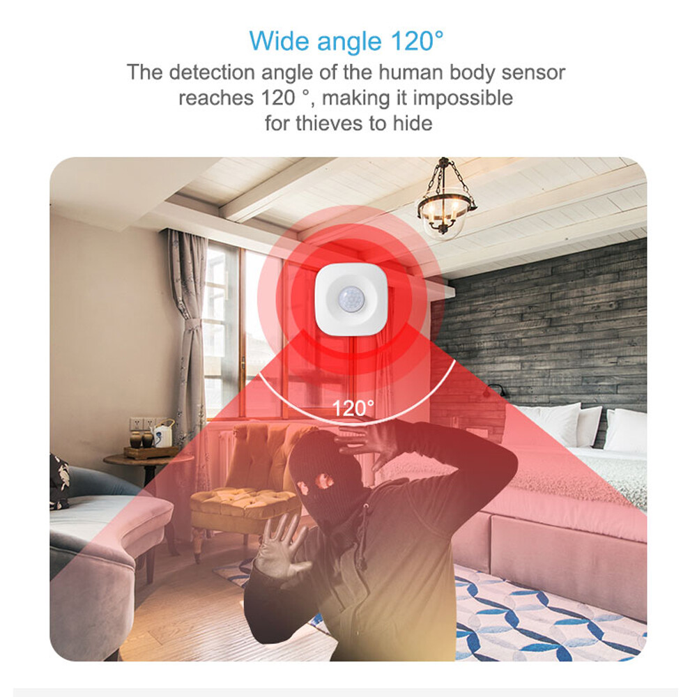 Tuya Smart Life WiFi Wireless Door Window Sensor PIR Motion Detector T&H Sensor