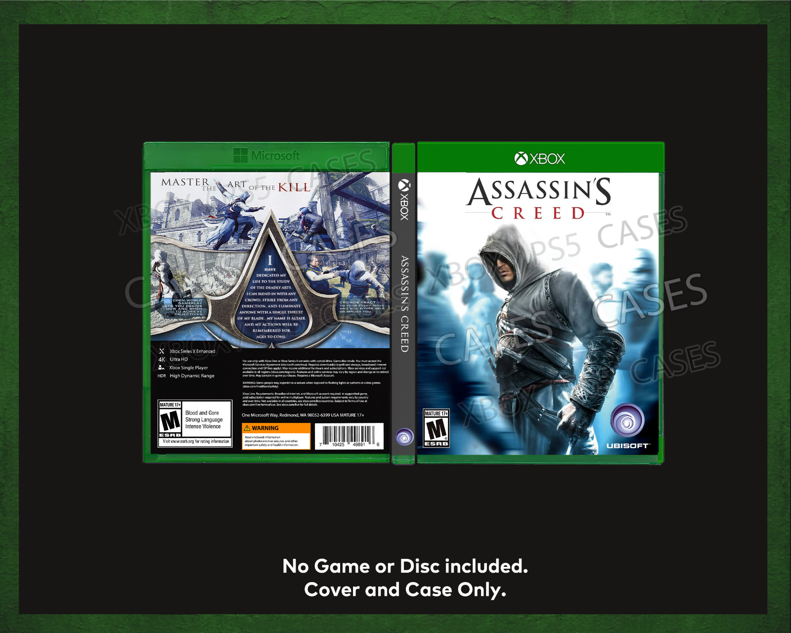 Assassin's Creed 1 - Xbox Series X / Xbox One Empty Case (No Game)