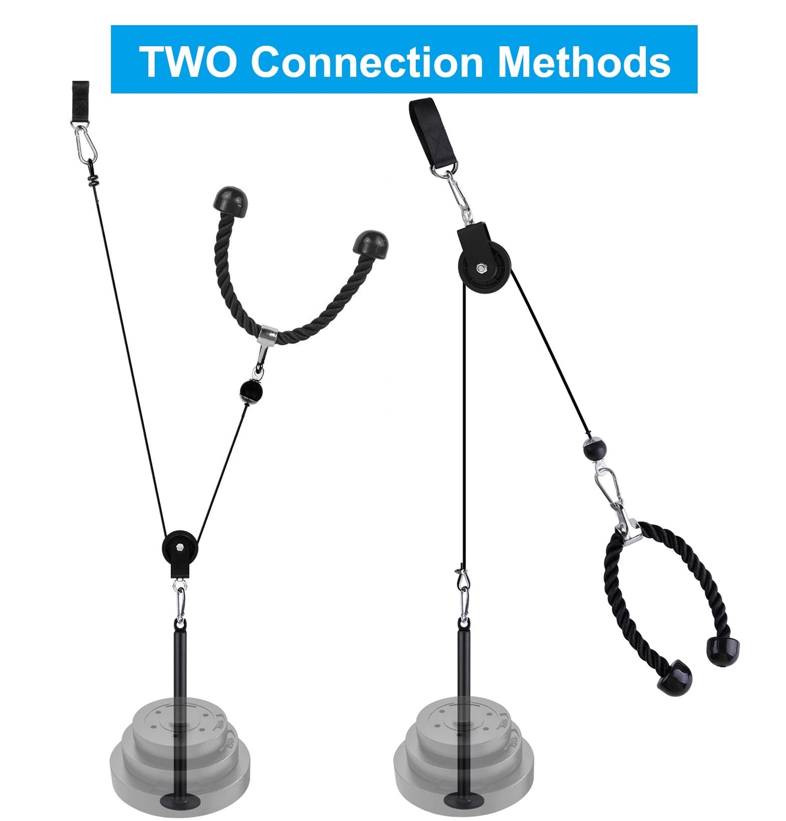 LFJ LAT Pull Down and Lift Weight Pulley System Cable Machine Pulley Attachme...
