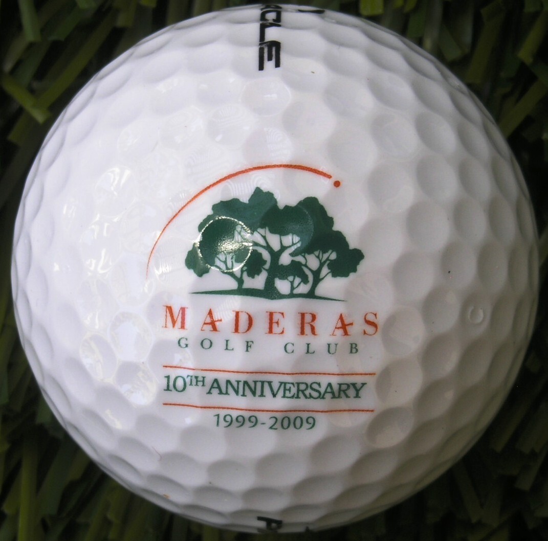 Maderas Golf Club Pinnacle logo ball new #1500