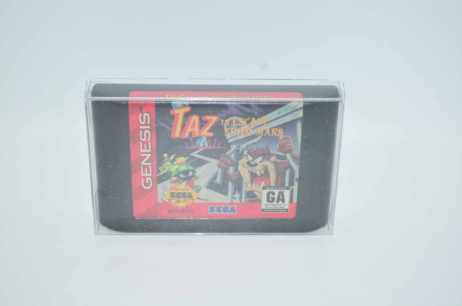 5 Plastic Protective Protector Cases Sleeves Display For Sega Genesis Cartridge