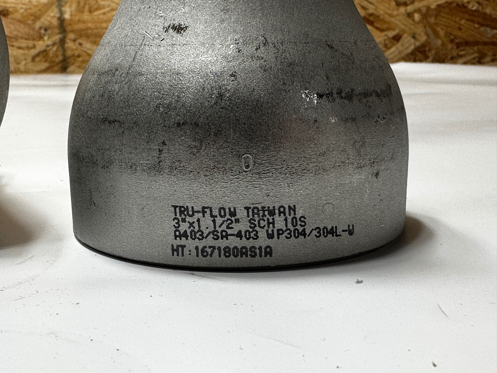 2x Pc Lot 3x1.5" Concentric Butt Weld Reducer SCH10S Stainless