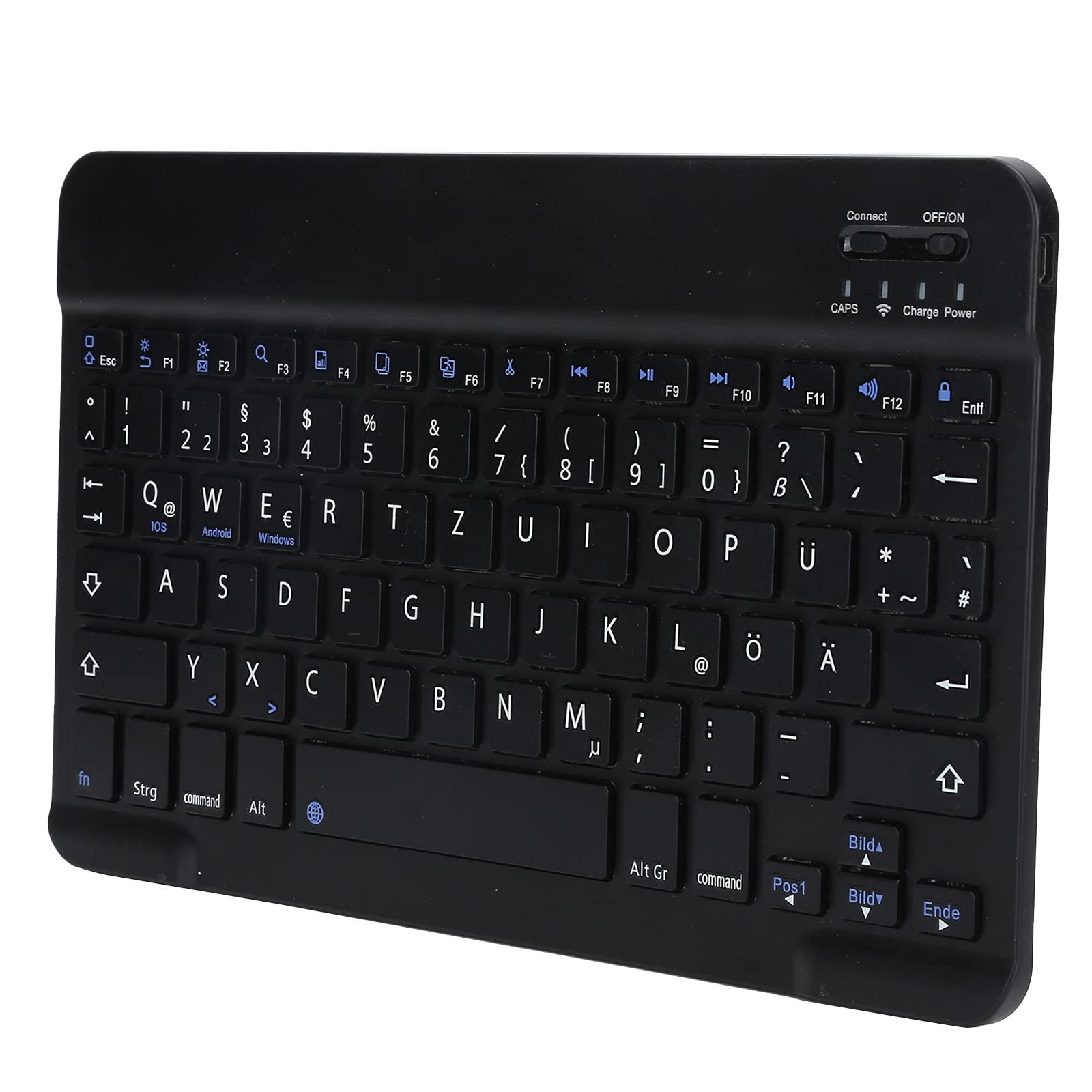 German Keyboard 10Inch Layout USB Computer for black