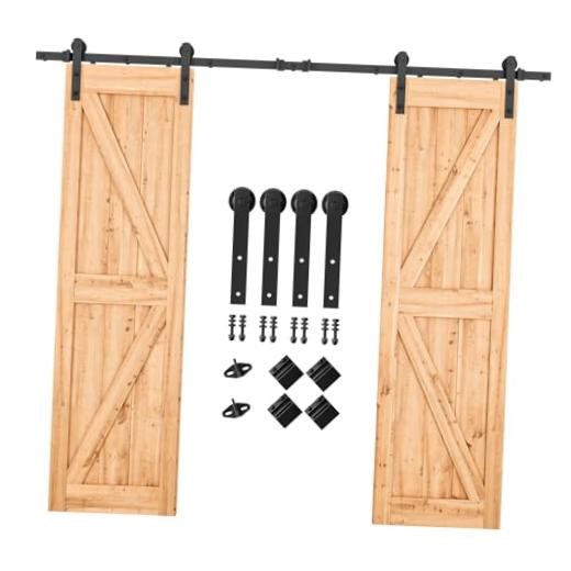 Barn Door Hardware Kit - 8.2 FT - Fits 24" W Panel - Barn Door Panel - 8.2 Feet
