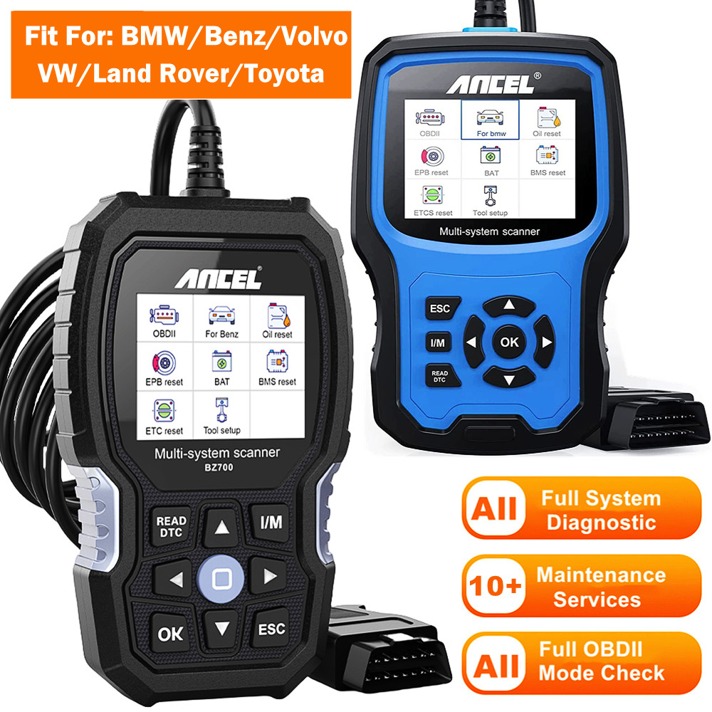 Car Full System Scanner OBD2 Diagnostic Tool Fit For VW BMW LR Ford Benz Volvo