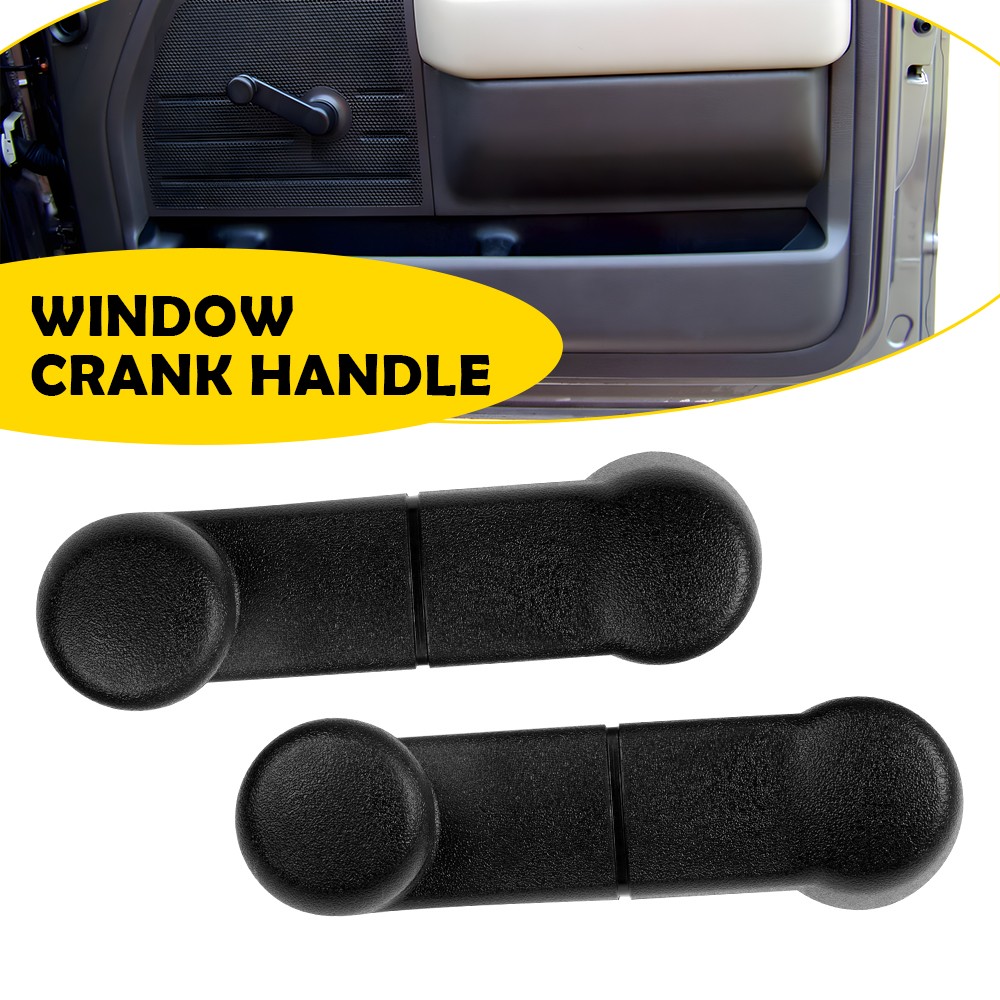 2 NEW Inside Window Manual Crank Black Handles for 1993-2011 FORD RANGER F150