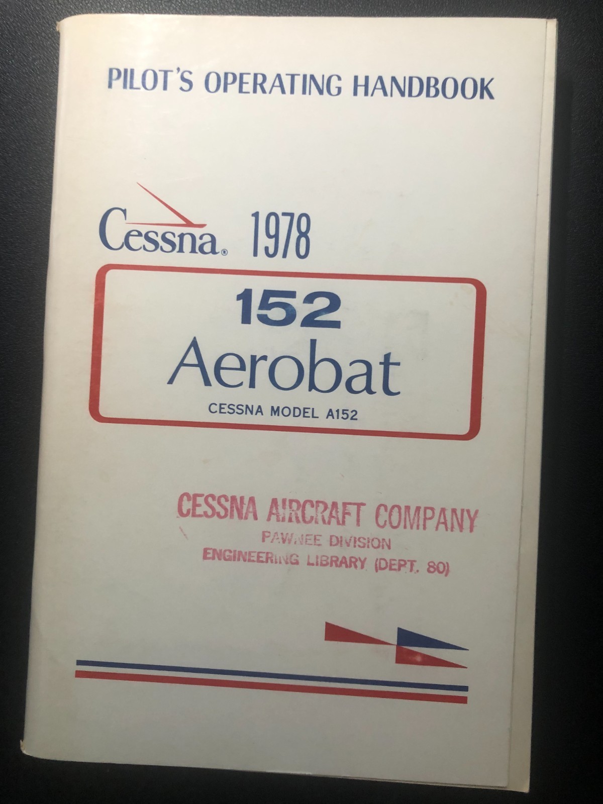 Cessna Pilot Operating Handbook   A152 Aerobat  1978