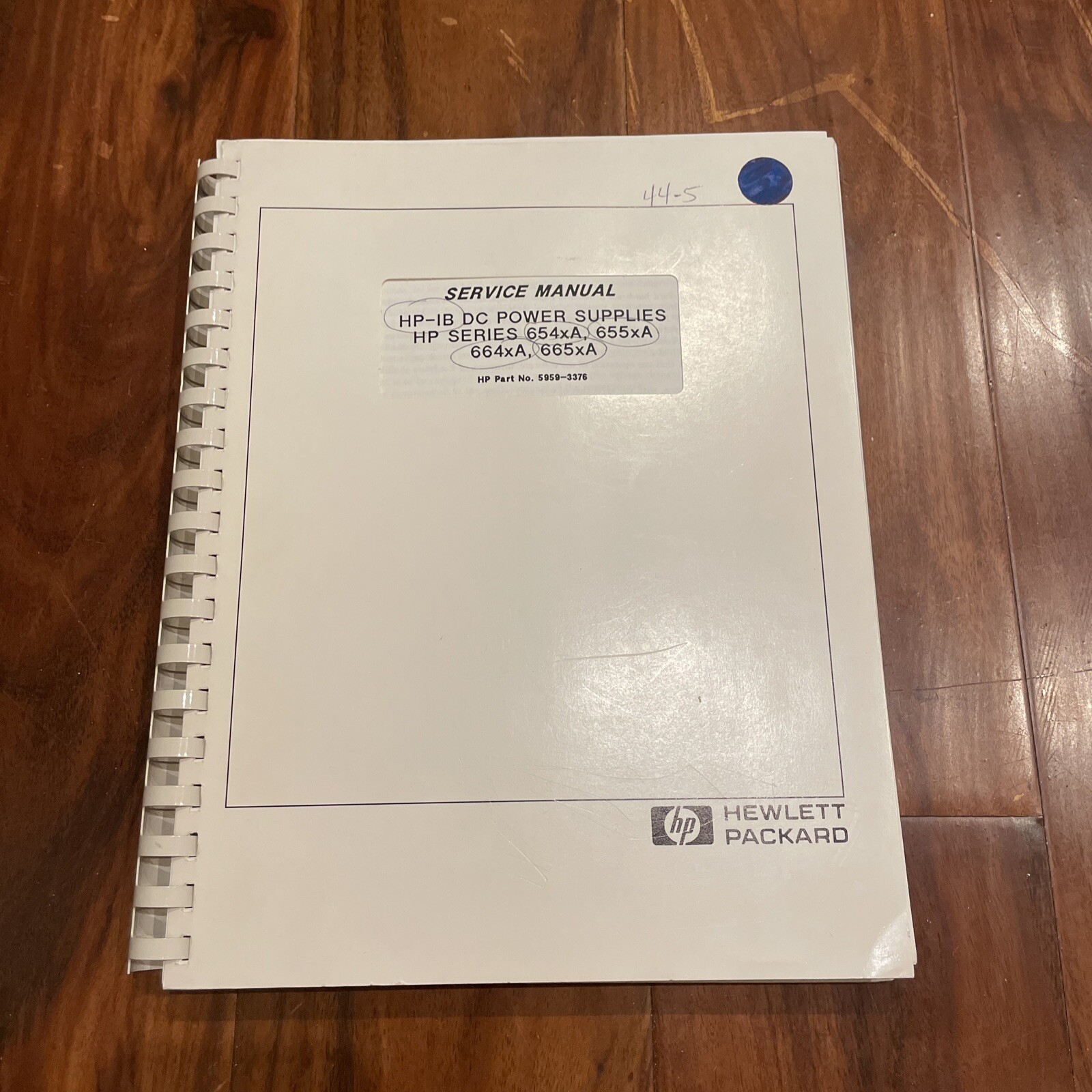 HP Series 654xA, 655xA, 664xA, 665xA HP-IB DC Power Supplies Manual 5959-3376