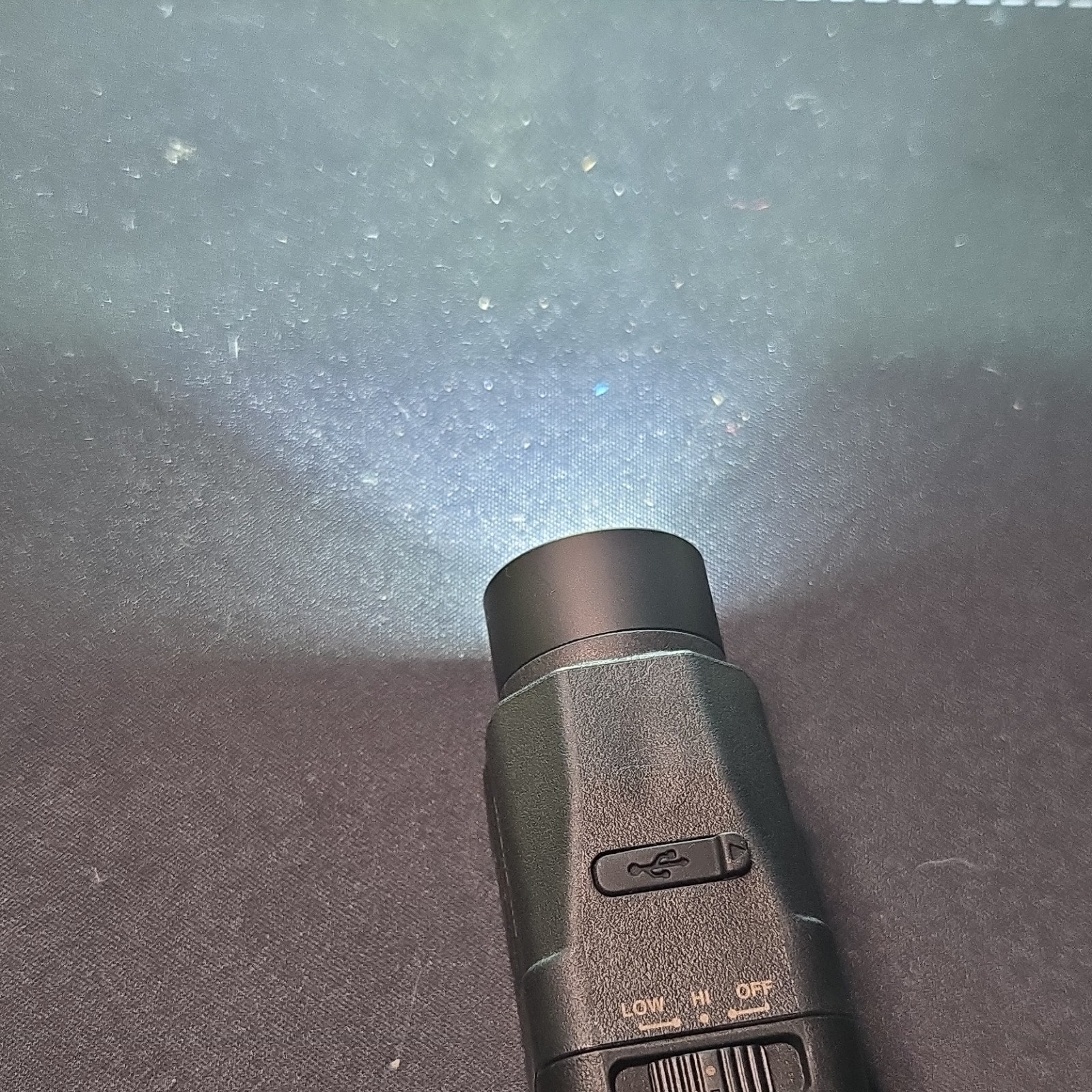 Darkfang Mounted Tactical Handgun Light Black Plastic Gun LED Flashlight