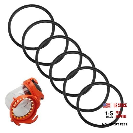 6Pcs RV Sewer Hose Gaskets 39834 for Camco, RhinoFLEX, Revolution, Easy-Slip