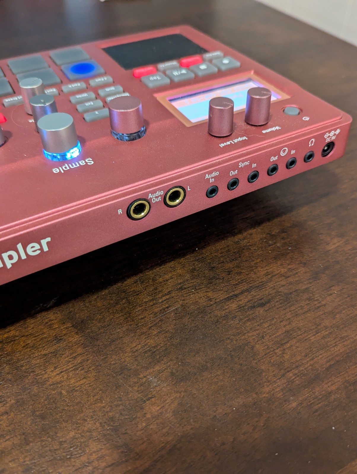 KORG electribe sampler Red Tabletop Sampler 16 Pads w/ Case, Adapter, 16GB SDHC