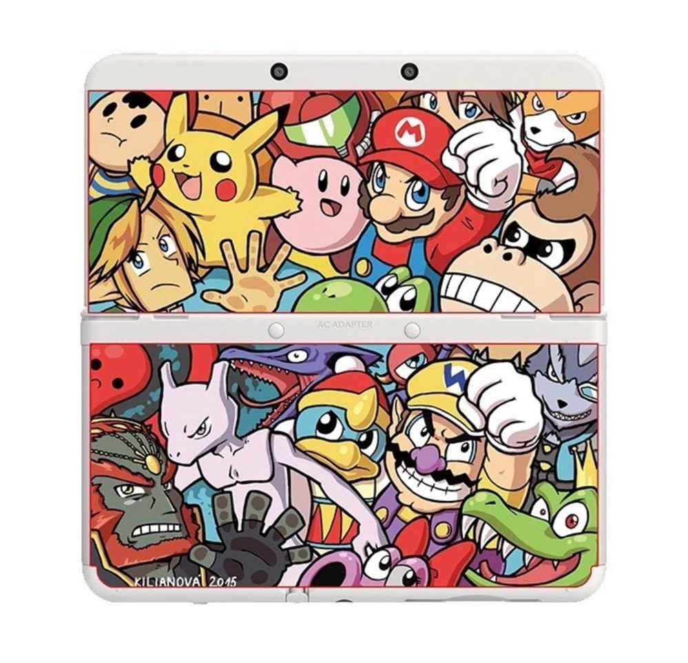Rare Super Smash Bros Cover No.039 Plates Replacement Shell for New Nintendo 3DS