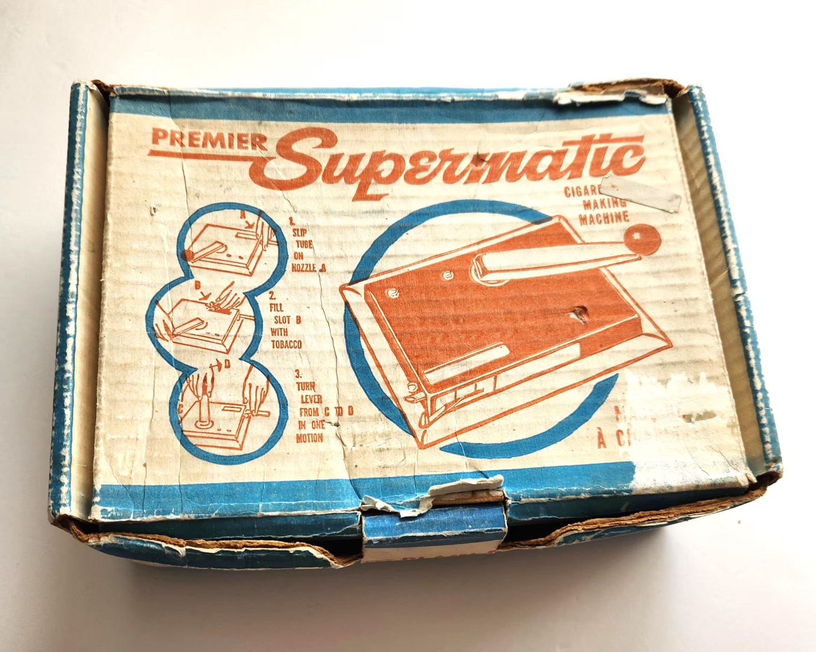 Premier Supermatic Cigarette Making Machine Vintage 1950's rolling your own