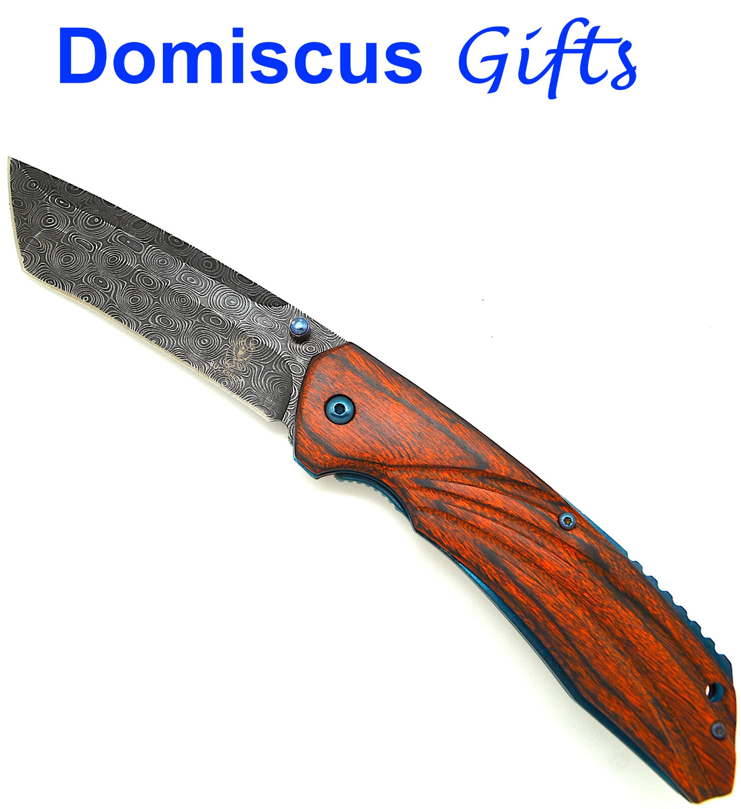 8 3/4" NEW! BUCKSHOT Spring Assist FOLDING Rosewood Handle POCKET KNIFE Knives