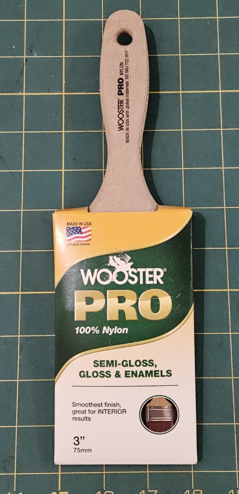 Wooster Pro 3 in. 100% Nylon for Semi-Gloss, Gloss & Enamels 3"