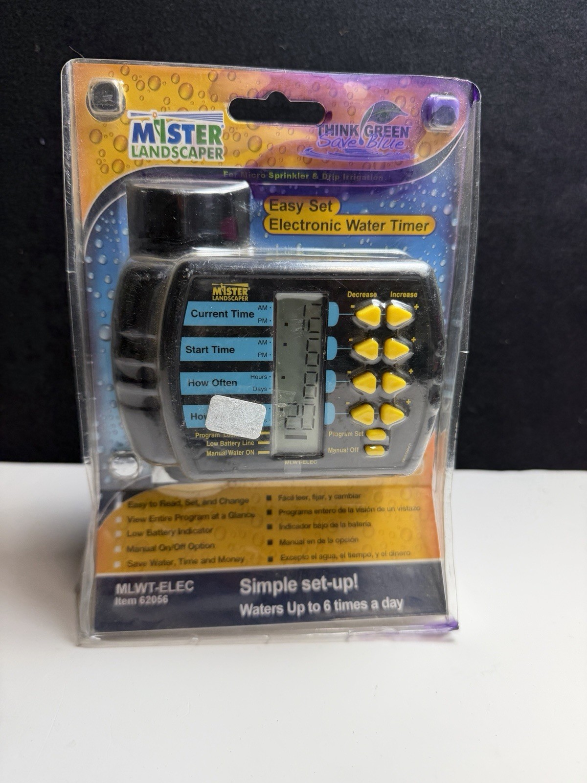 Mister Landscaper 125484 MLWT-ELEC Digital Water Drip Irrigation Controller
