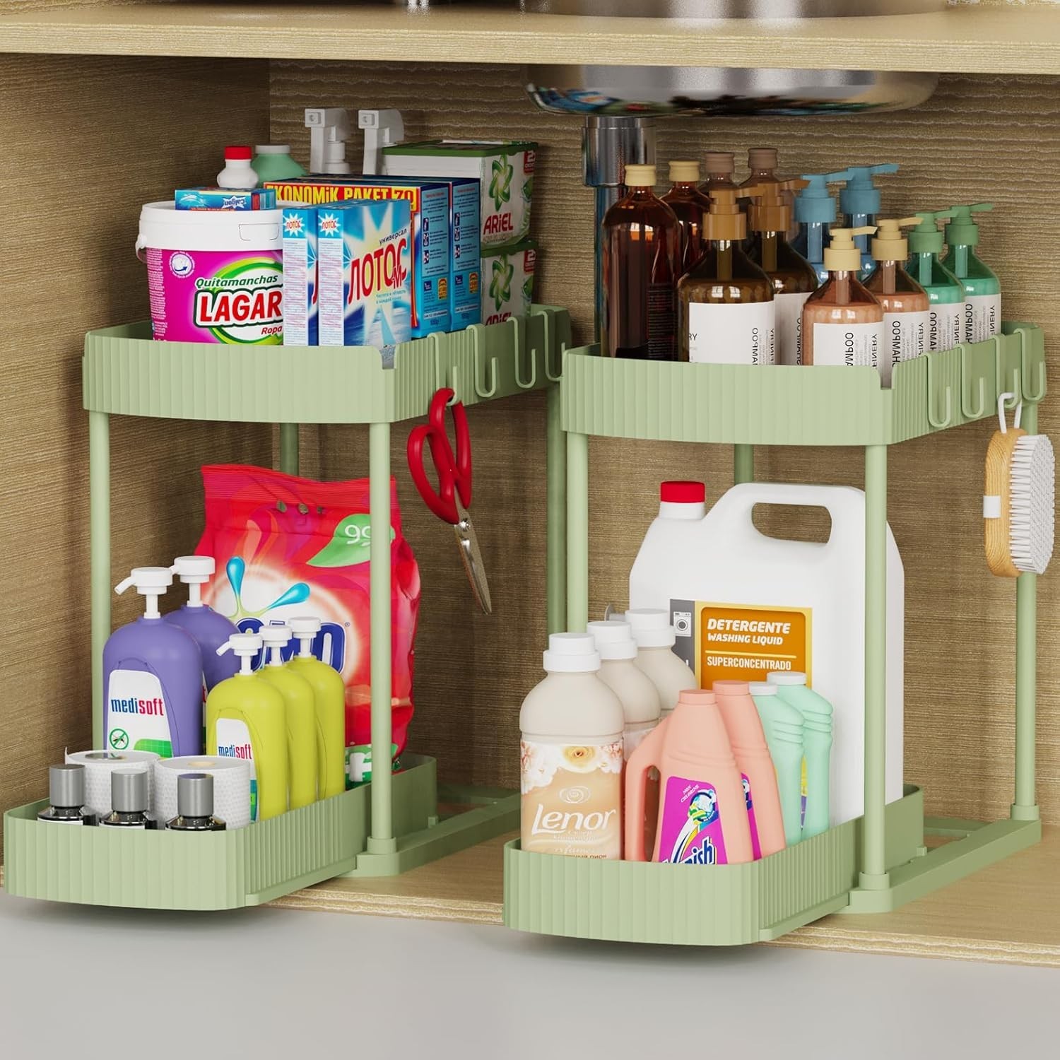 Multi-Purpose Pull-Out Storage Organizers Under Sink/Cabinet Organizers &