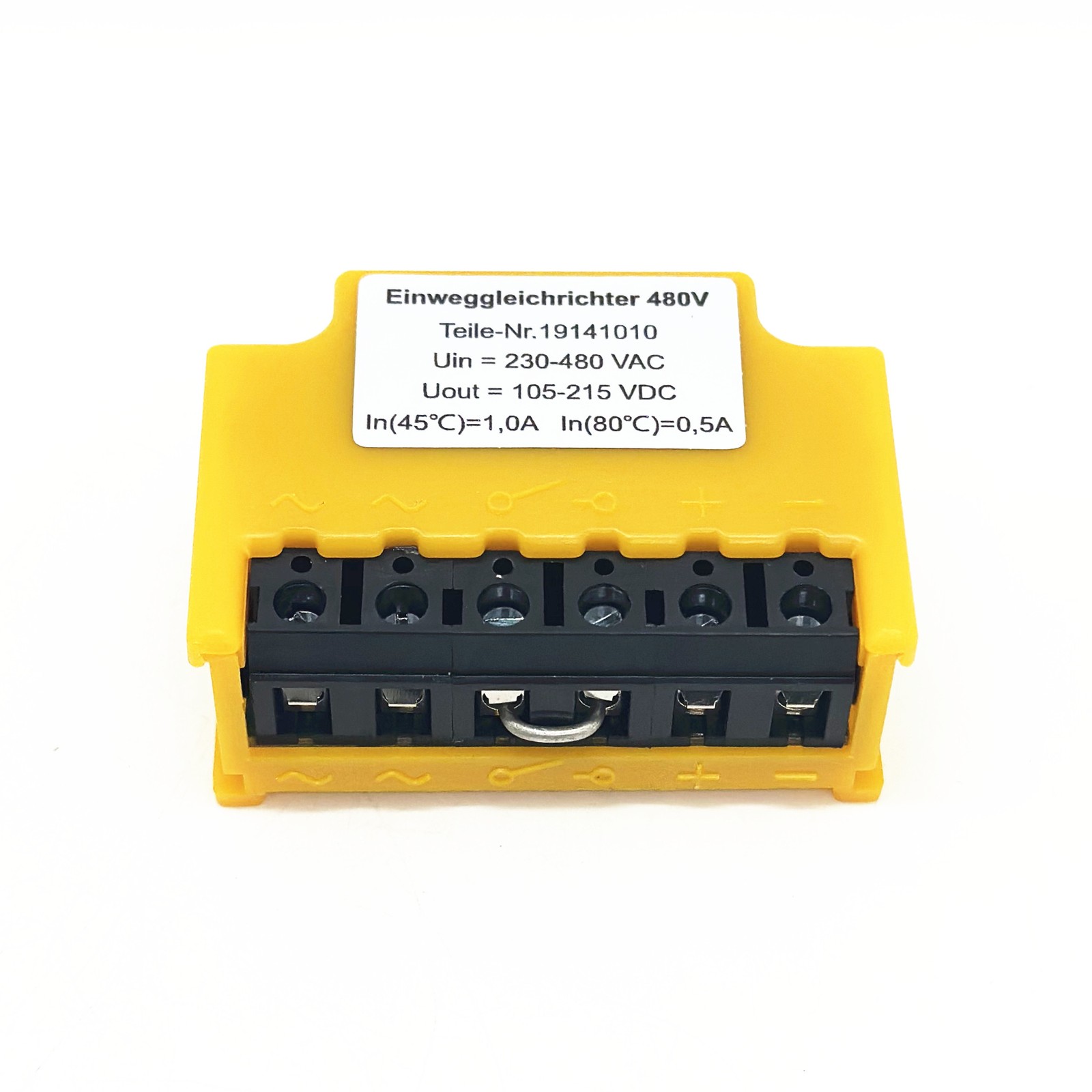 Einweggleichrichter 19141010 230...480VAC 105..215VDC Half-Wave Rectifier