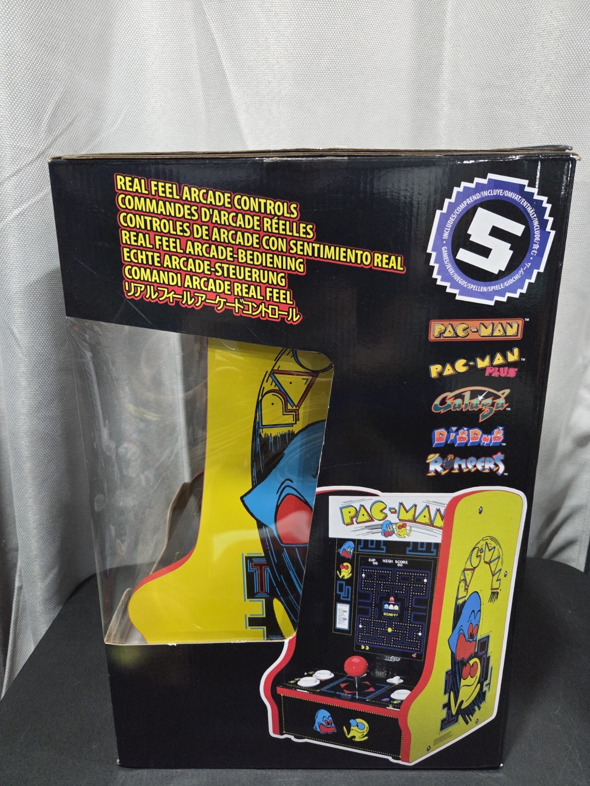 Arcade1Up Pac-Man Countertop Arcade Machine Tested & Working CIB Complete In Box