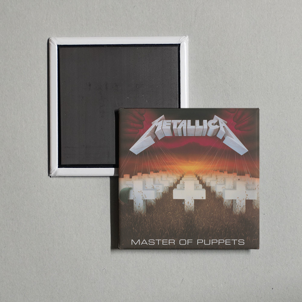 Metallica - Master of Puppets (Remastered Delux Album Cover Locker Fridge Magnet