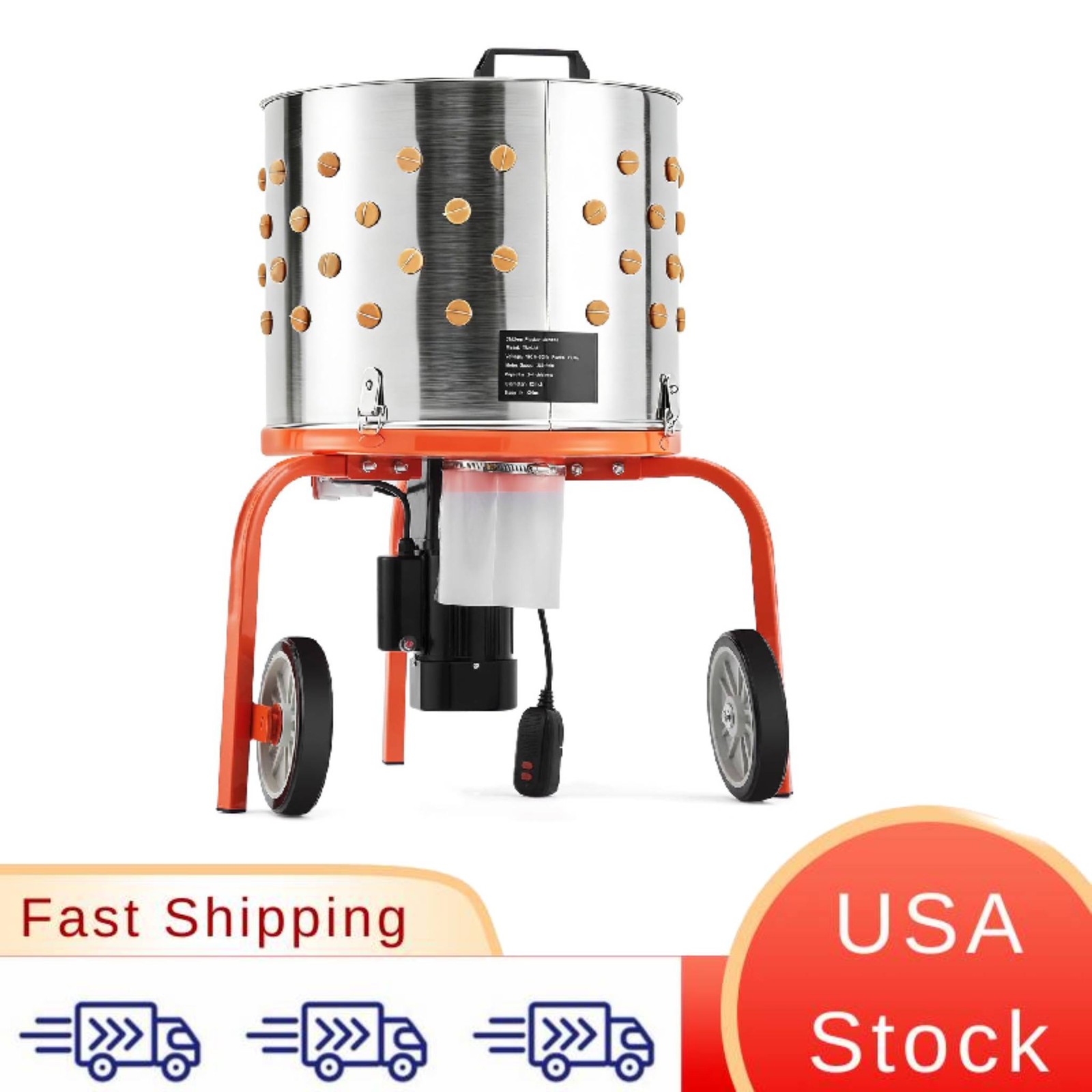 For Fast Feather Removal During Poultry Butchering This Chicken Plucker Machine
