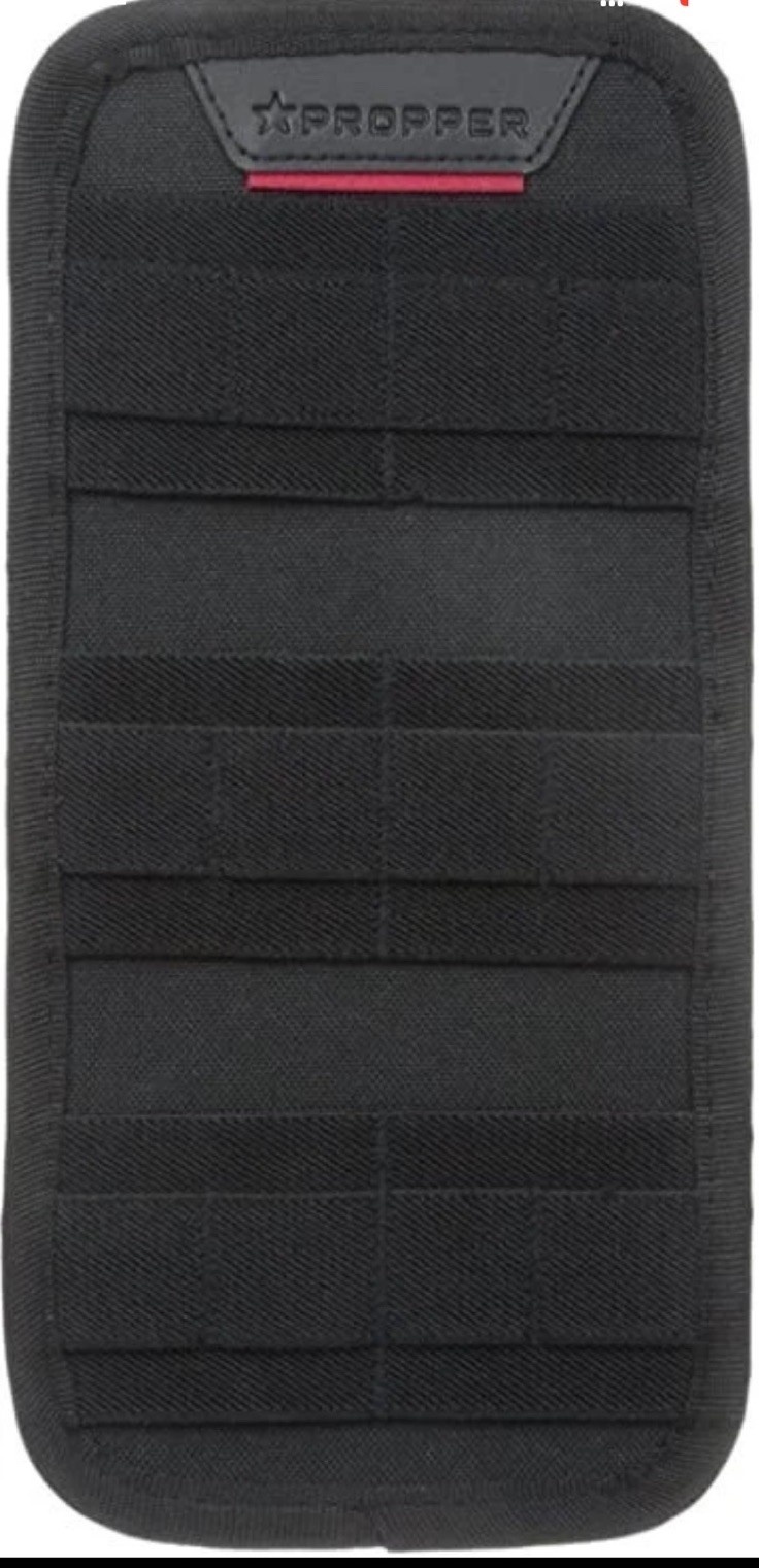 Propper 10 x 5 Elastic Organizer Panel • Black • One Size • X 2 Pack Bundle
