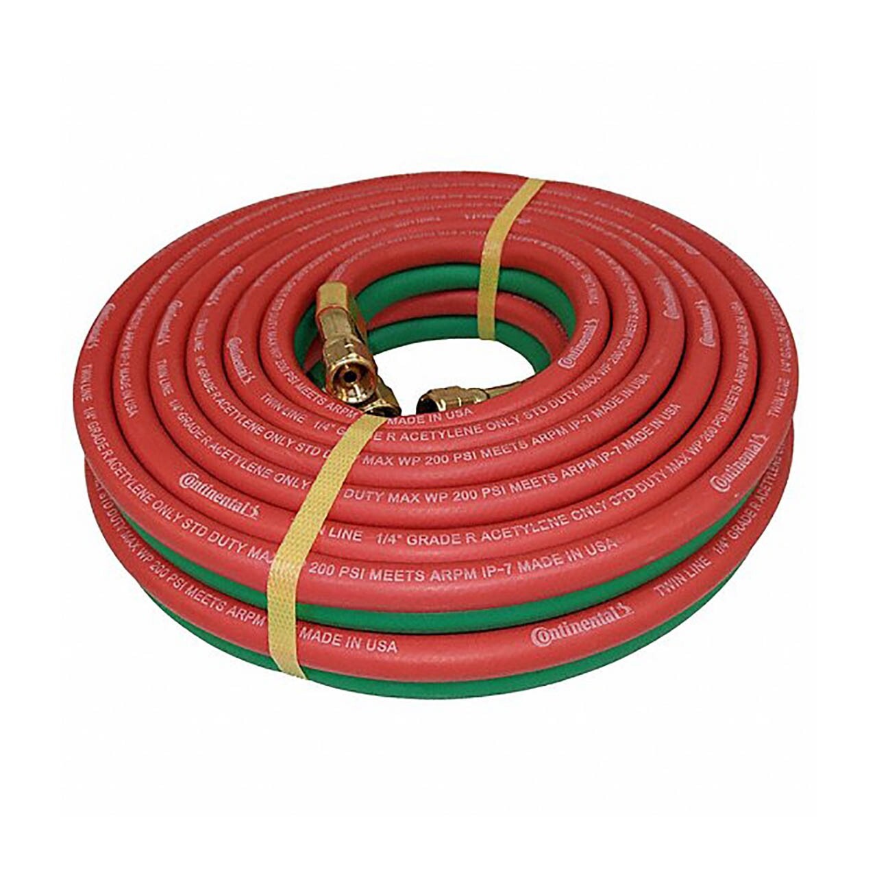 100' x 1/4" Twin Torch Hose Oxygen Acetylene Grade R (Made in USA)