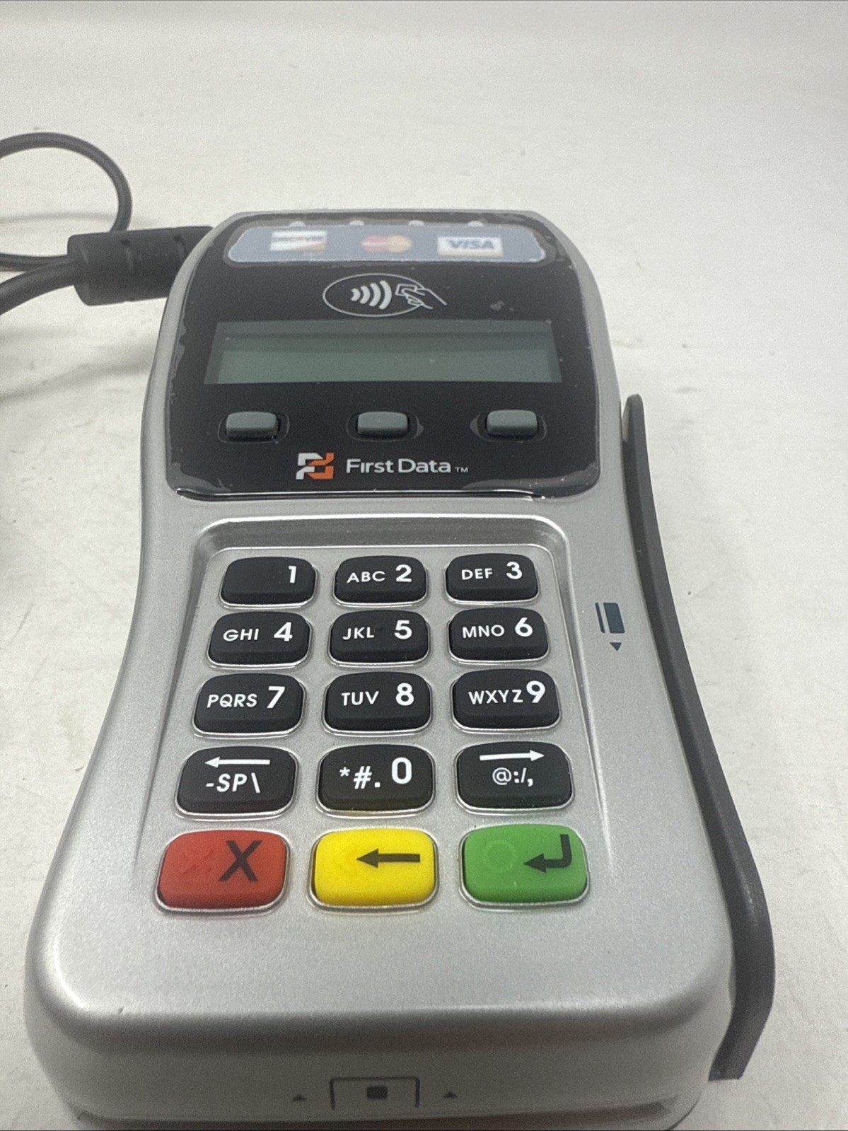 First Data FD-35 LCD Screen PIN Pad Portable Credit Card Terminal Untested