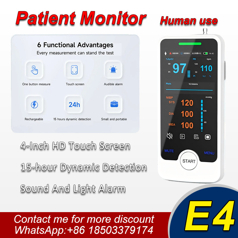 4 Inch Handheld Portable Patient Vital Signs Monitor SPO2 & NIBP