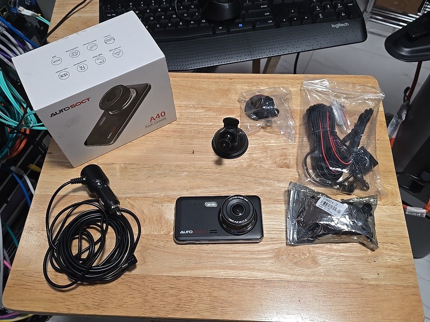 AUTOSOCK A40 DASH CAMERA WITH REAR CAMERA USE