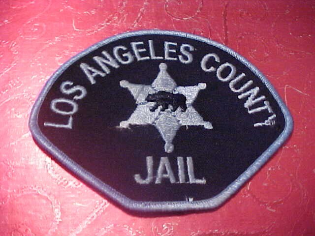 LOS ANGELES COUNTY CALIFORNIA JAIL POLICE PATCH SHOULDER SIZE UNUSED