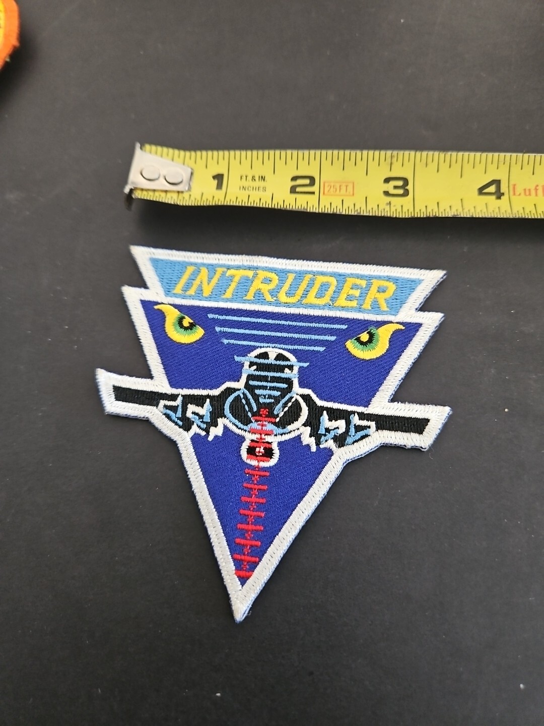 VINTAGE US NAVY MILITARY INTRUDER PATCH EXCELLENT CONDITION