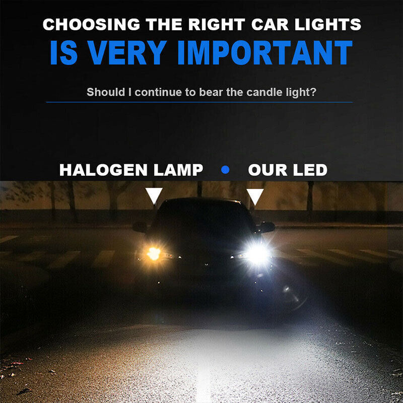 H11 LED Headlight Super Bright Bulbs Kit 6500K White 330000LM HIGH/LOW BEAM