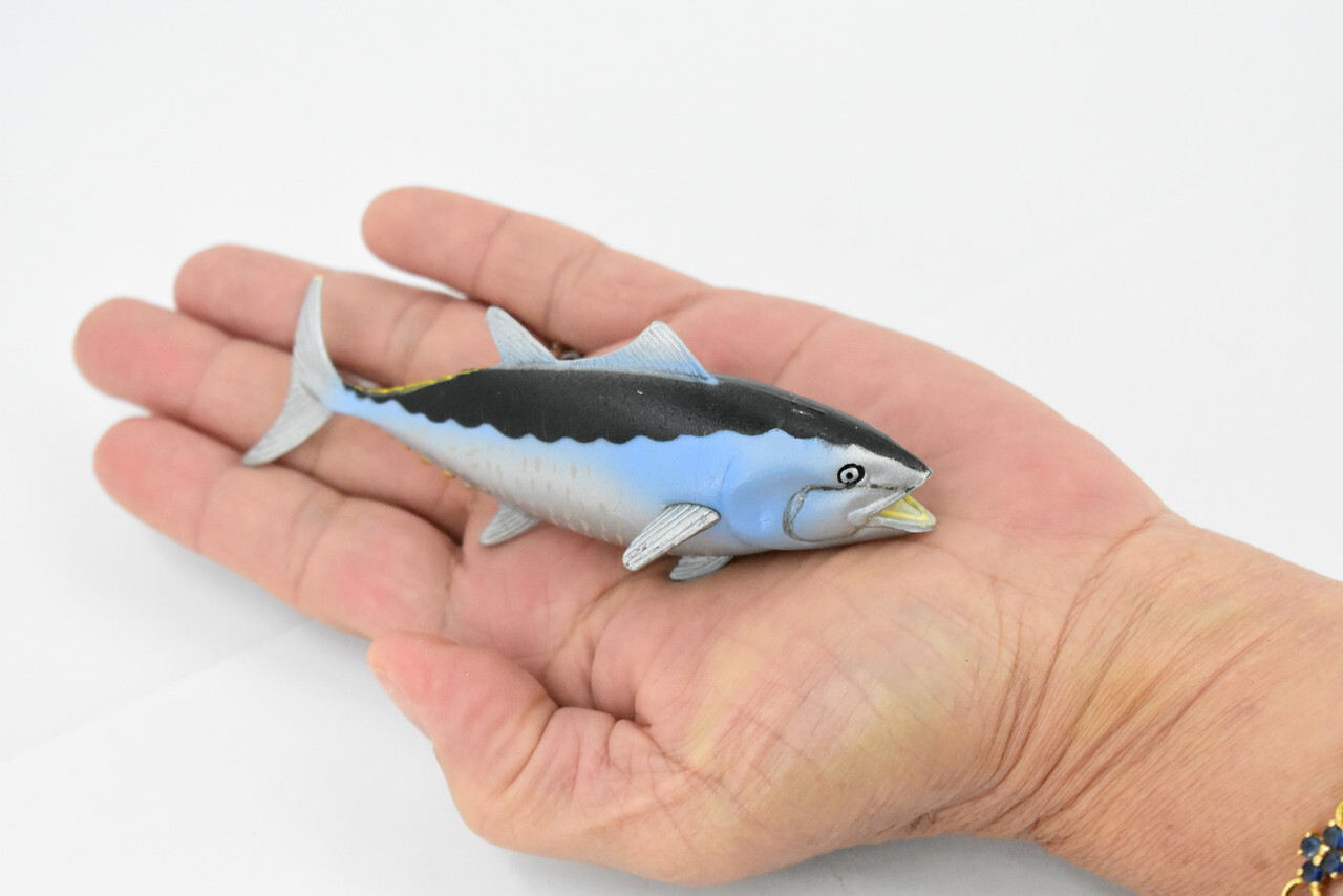 Bluefin Tuna, Painted Rubber Fish, Realistic Toy Figure, Model, 4.5" CH294BB128
