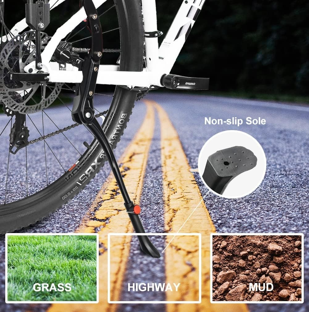 Collapsible Bicycle Kickstand for 22-28 Inch BMX/Mountain/Road Bikes - Durable