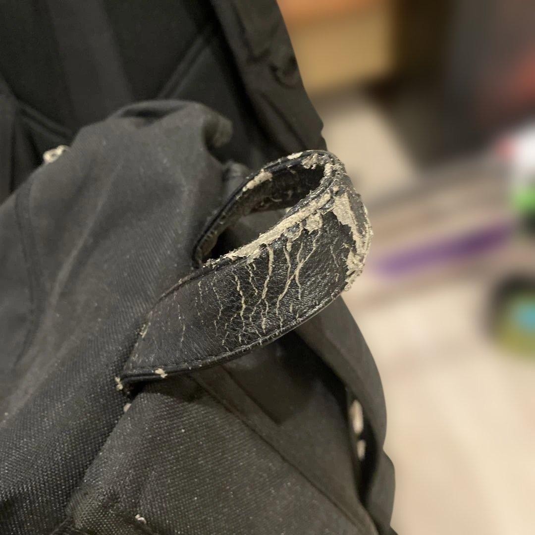 Black Canvas Roll Top Backpack From Japan