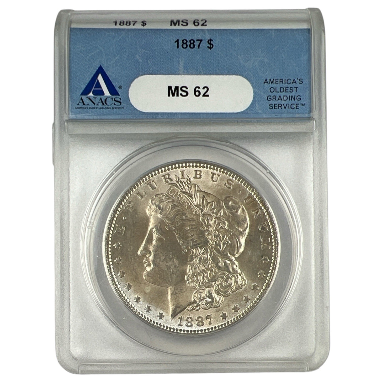 1887 Morgan Silver Dollar MS62 ANACS (Toned) NA183
