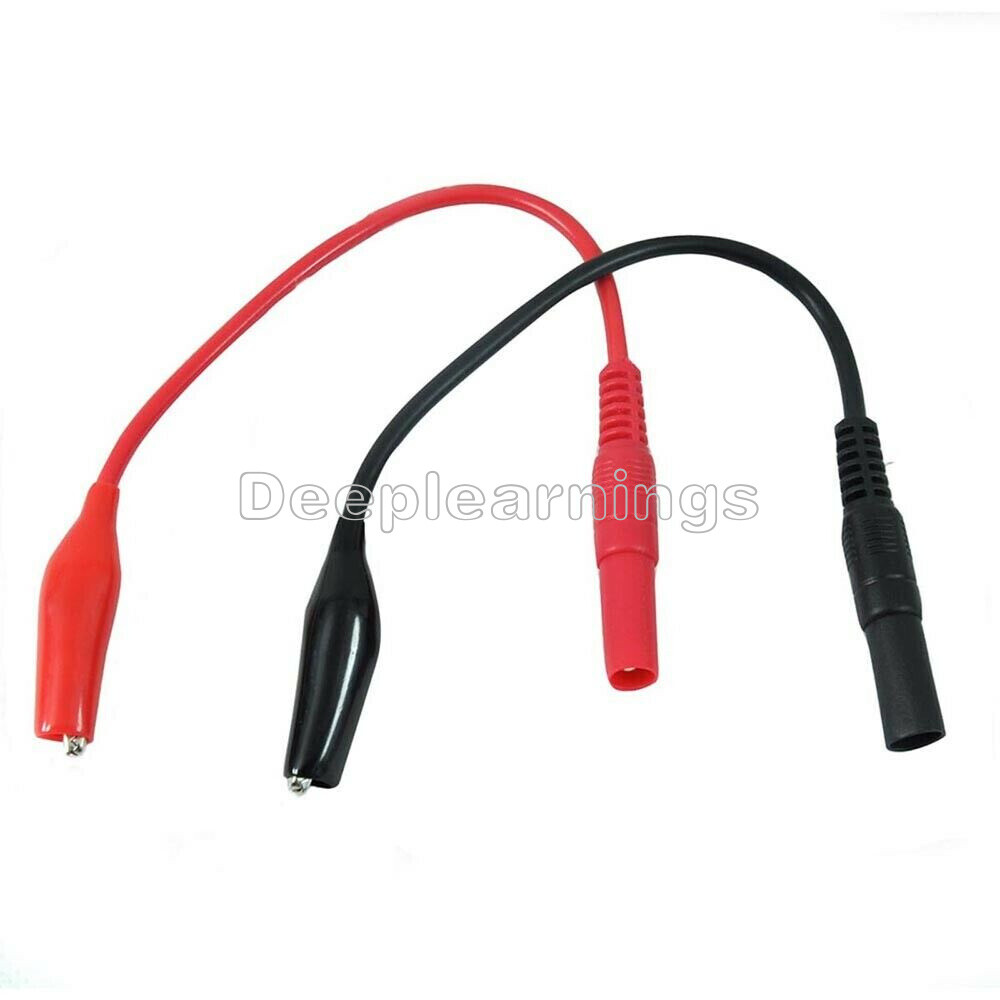 Multimeter Multi Meter Test Lead Probe Alligator Crocodile Clip for fluke NEW